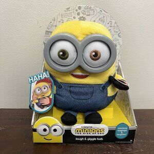 ILLUMINATION MINIONS THE RISE OF GRU LAUGH & GIGGLE BOB PLUSH WORKS BRAND NEW
